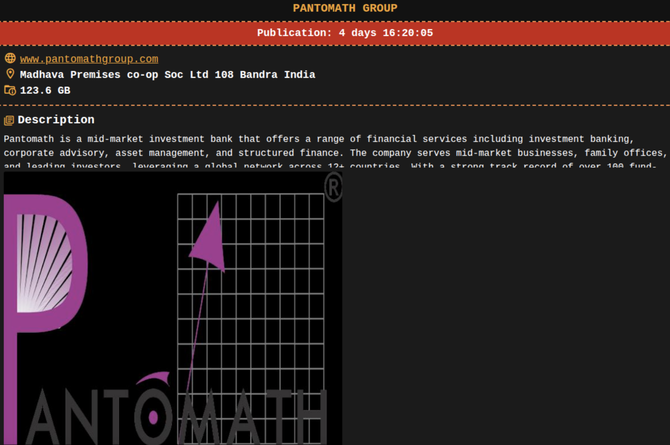 Evidence screenshot for Pantomath Group